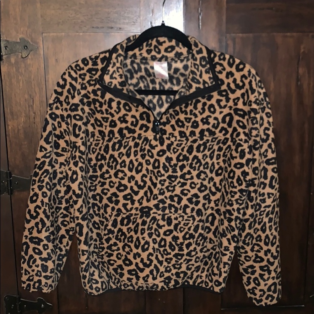 Fleece half zip jacket